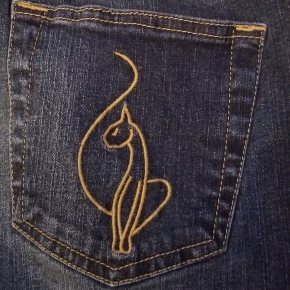 **SOLD** Baby Phat Embellished Crop Jeans - Picture 4 of 8